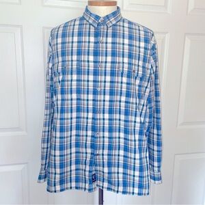 Mens XXL Kühl Long Sleeve plaid button shirt